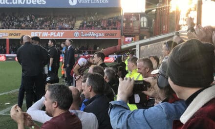 Serbian Tabloid Newspaper Article on Brentford: BLIC at Brentford Stadium. English football – Song, Song and “Meat in the Meat”