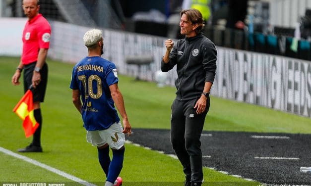 Derby 1 Brentford 3. Bees are buzzing after seven wins in a row