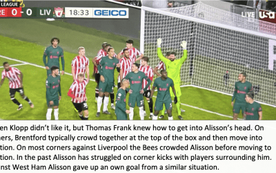 Brentford 3 Liverpool 1 – Bees Breakdown’s Tactical Breakdown