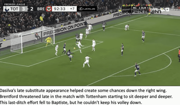 Tottenham 3 Brentford 2 – Bees Breakdown’s Tactical Breakdown