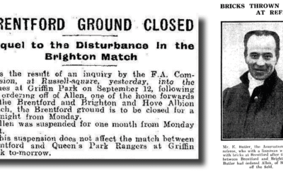 Brentford Forced To Shut Gates Following Scenes One Hundred Years Ago This Weekend