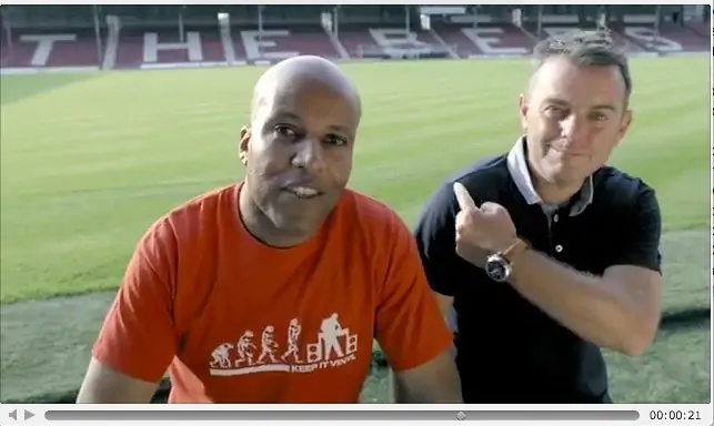 Fans rep Brentford in new Sky Sports TV advert