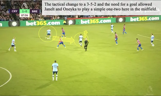 CRYSTAL PALACE 1 BRENTFORD 1 – BEES BREAKDOWN’S TACTICAL BREAKDOWN