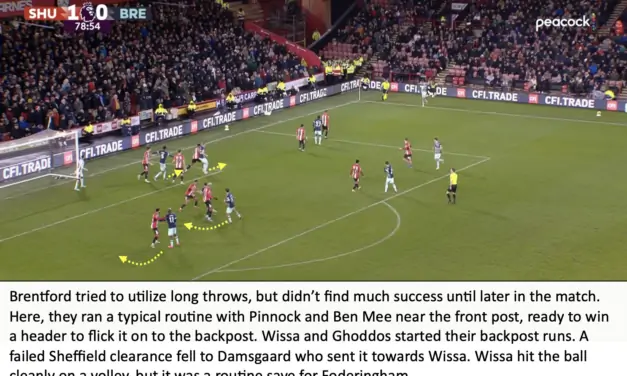 Sheffield 1 Brentford 0 – Bees Breakdown’s Tactical Breakdown