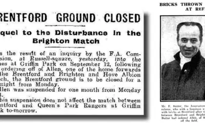 Brentford Forced To Shut Gates Following Scenes One Hundred Years Ago This Weekend