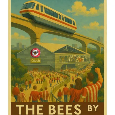 Brentford By Monorail Poster (A2) (Copy)